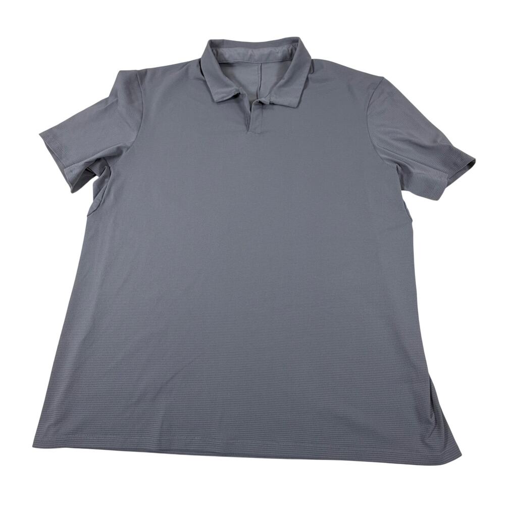 Lululemon Warped Sense Polo Shirt Mesh Performance Athletic Golf Gray Men’s XL